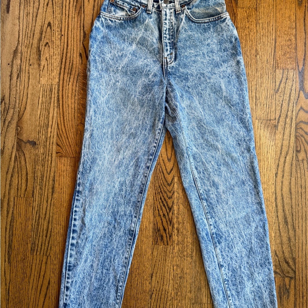 Levi's Blue Acid Wash Denim Jeans Size 7